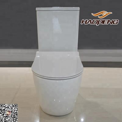 China Double-Flow Mongolia Ceramic Bathroom Sanitary Ware Two Piece Toilet Commodes for sale