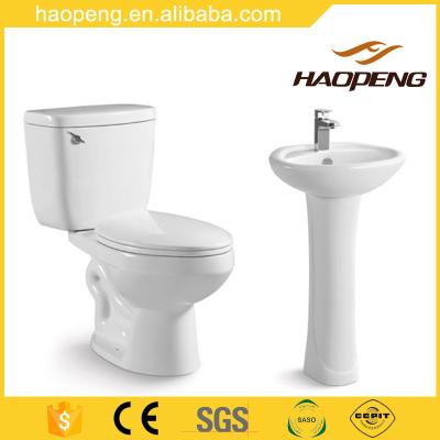 China Double-Flow Cheap Sanitary Ware Two Piece Toilet Lavatory for sale