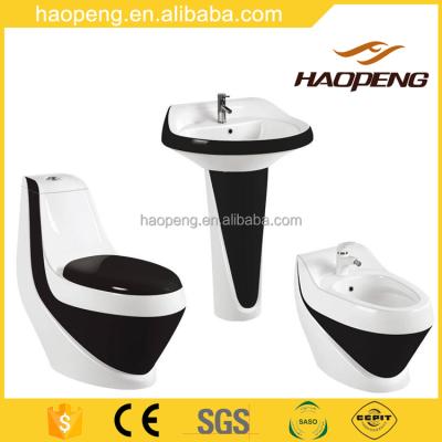 China Double-Flow Product Large Sanitary Ware Combo One Piece Washdown Bidet Toilet Basin for sale