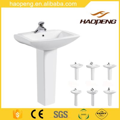 China Attractive Wash Basin Semi Or Full Color Toilet Hand Wash Basin With Stand for sale