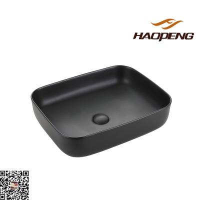 China Modern Ceramic Bathroom Sinks Sale Black Matt Art Basin Hotel Color Basin for sale