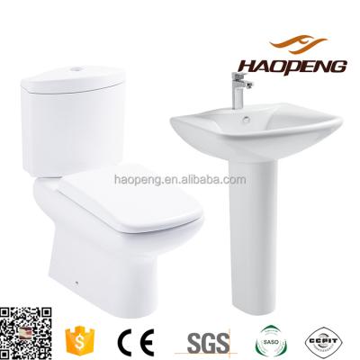 China Hot Selling Ceramic Bathroom Two Piece Water Closet Sets for sale