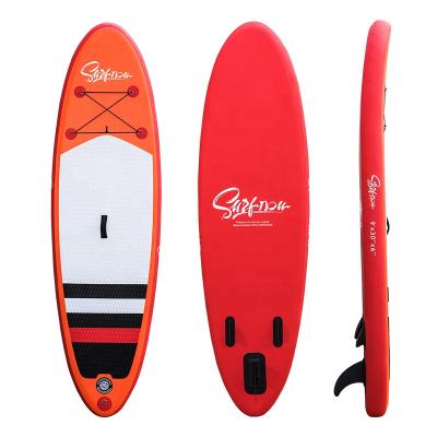 China 9ft Unisex Sip Board Single Layer Lake Surfing Inflatable SUP Paddle Board Wholesale OEM/ODM for sale