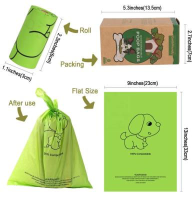 China 8 New Design Solution Pet Dog Poop Bags Compostable Compostable Biodegradable Poop Bag for sale