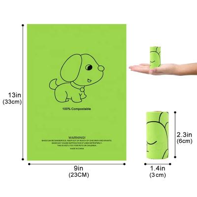 China Ecogreen Packaging Solution 4 Rolls Plastic Leak Proof 100% Recyclable Free Break Down Eco Friendly Doggie Poop Bag Bags for sale