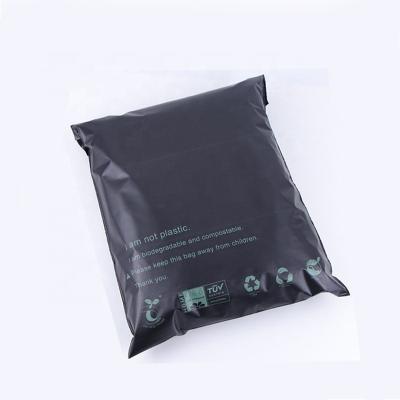 China Safety Eco Large Mylar Apparel Mailing Bags Custom Logo Cornstarch Biodegradable Compost Poly Packaging Compostable Mailing Bags for sale