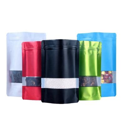 China Moisture Proof In Stock Matte Black Smell Proof Food Packaging Zipper Lock Up Pouch Bags for sale