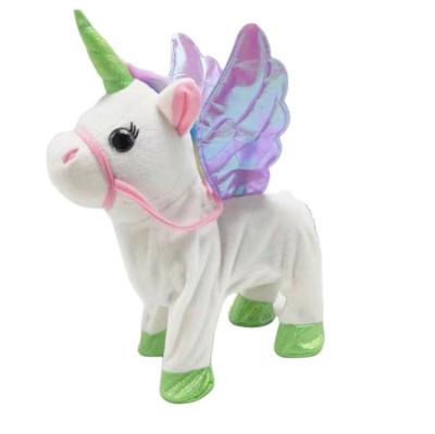 China Stuffed Plush Toy Maker Unicorn Stuffed Toy Walking Stuffed Animals for sale