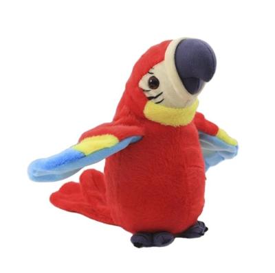 China Hot Selling Plush Recording And Moving Talking Parrot Plush Toy Gift For Kids for sale