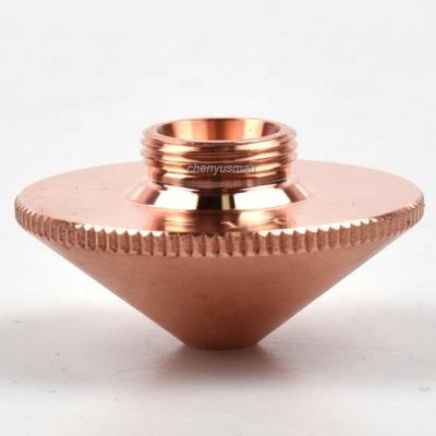 China Building Material Magazines OD28 Copper Single Or Double Layer Laser Nozzle 28mm 1.2 1.5 2.0 2.5 3.0 4.0 Layer Caliber 1.0 For Laser Cutting Machine for sale