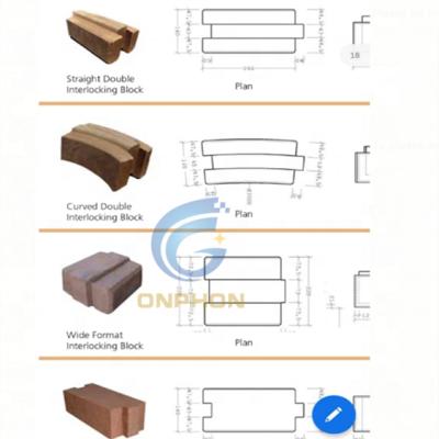 China Building Material Stores Double Straight Interlocking Block Making Floor Brick Making Machine for sale