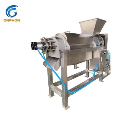 China Fruit Processing Plant Exported To Korea Strawberry Double Screw Press Fruit Juice Machine for sale