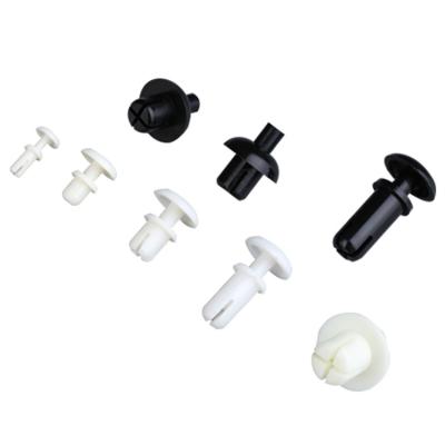 China High Temperature R2664 White And Black Round Head Rivets Insulation Push Insulation Push 6.4mm Nylon Nylon PCB Rivet High For 2.6mm PCB Hole for sale