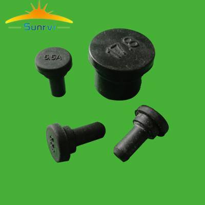 China wholesale piugs high temperature sealing rubber gel plugs black dustproof rubber plug plugging socket 5.5MM for sale