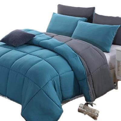 China Teal Ultra Warm Fluffy Down Puffy Full Duvet Lightweight Premium Two Tone Turquoise for sale