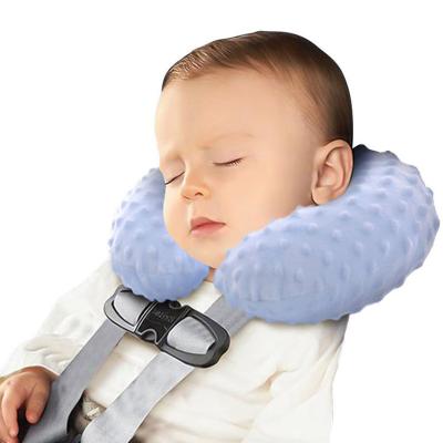 China Soft U Shaped Adult Neck Protection Child Massage Pillow Baby Travel Pillow Cloth U Shaped Pillow for sale