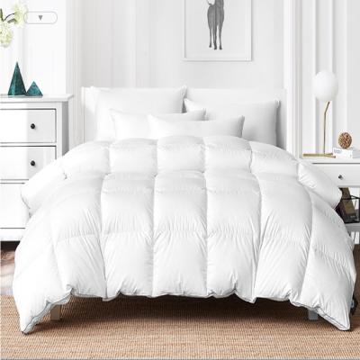 China Modern Factory Wholesale All Season Goose Feathers Duvet White Down Comforter Filler Comforter for sale