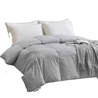 China Puffy Warm Soft Light Weight Down Duvet King Size - 100% Cotton Quilted All-Season Thin Goose Down Feather Duvet Insert for sale