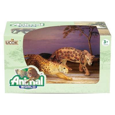 China Wild life, animal figurine for boys and girls 3-8 years old, Jaguar 2 piece 1DBY402002 for sale