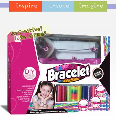 China DIY friendship bracelet making kit with a loom, arts and crafts toys for girls 1C807 for sale