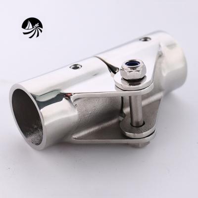 China Factory Stainless Steel Boat Accessories Precision Casting Tube Joint Mirror Marine Hardware Boat /Yacht/Ship Polish Fittings for sale