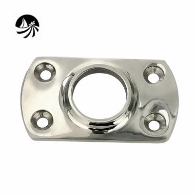 China Stainless Steel Boat Accessories Welding Rectangular Base 90 Degree Marine Hardware For Boat/Yacht/Boat Fittings for sale