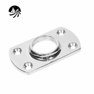 China Stainless Steel Boat Accessories Welding Rectangular Base 90 Degree Marine Hardware For Boat/Yacht/Boat Fittings for sale