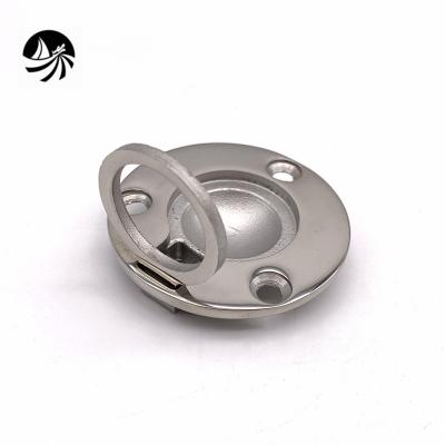 China Stainless Steel Boat Manufacturing Marine Hardware Accessories Strainless Casting Flush Lifting Pull For Boat /Yacht Fittings for sale