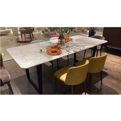 China Sale Natural Marble Tables Dining Marble Dining Table Luxury For Dining Room for sale