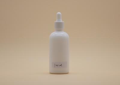 China Personal Care Essential Oil Dropper Bottles , White 100ml Glass Dropper Bottles for sale