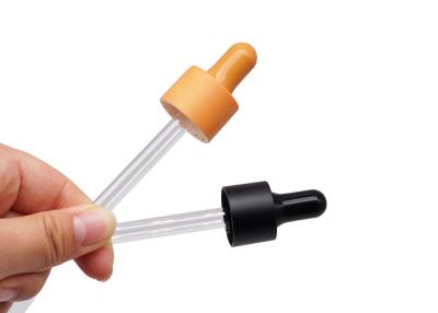 China Orange Glass Pipette SGS Glass Oil Dropper 15mm for sale