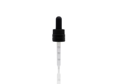 Cina chiusura di alluminio di superficie regolare di 18mm Matte Black Child Proof Dropper in vendita