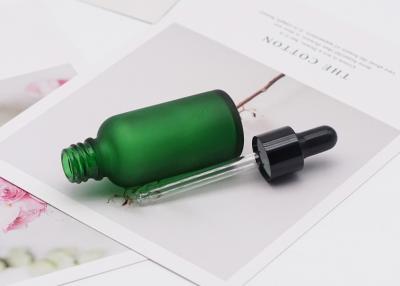 China Bereiftes grünes Glas-Tropfflasche-Paket des ätherischen Öls der Flaschen-30ml 50ml zu verkaufen