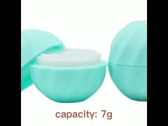 7g Egg Shaped Cosmetic Lip Balm Tube