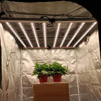 China FLOWER Yastar 800w 8 bars dimmable led grow lights with internal driver for indoor plant full spectrum foldable led grow light for sale