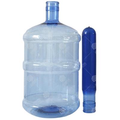 China Large Plastic Barrel Neck 680g 730g 750g 19l 55mm 5 Gallon Pet Preform Pet Water Bottle Preform Makers for sale