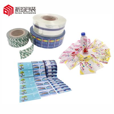 China Waterproof Bottle Packaging Heat Shrink Label Printing High Quality Shrink Film Label for sale