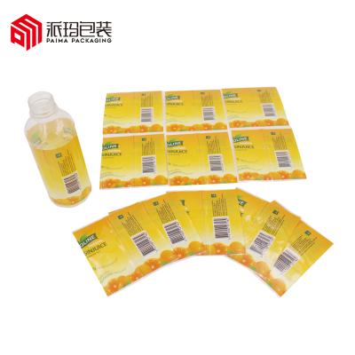 China Waterproof PVC Shrink Sleeve Label Heat Shrink Label Bottle Wrapping Tapes for sale