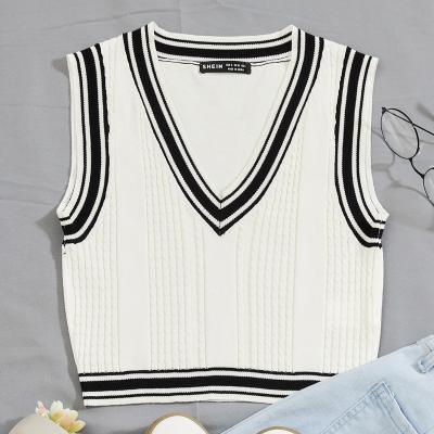 China QUICK DRY Women's V-Neck Suspender Knitted Vest for sale