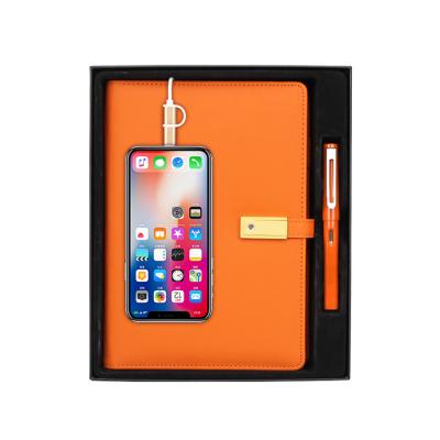 China Agriculture hot sale power bank colorful notebook and 16G usb flash memory hard disk with exquisite gift set for sale