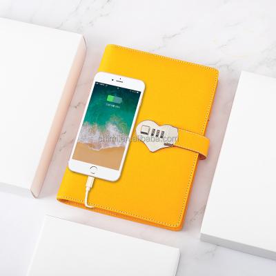 China Printed 8000mAh Portable Power Bank With Code Lock Notebook Power Bank for sale