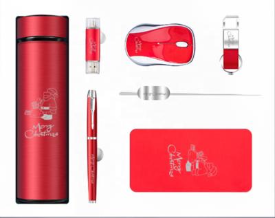 China Agriculture Business Unique Advanced Stylish 7 Pieces Gift Sets Power Bank Latest Set Customized Logo Christmas Accessories Decorations for sale