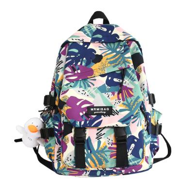 China Wholesale Women's Waterproof Female Backpack Casual Nylon Colorful Teenager Student School Bags Backpack for sale