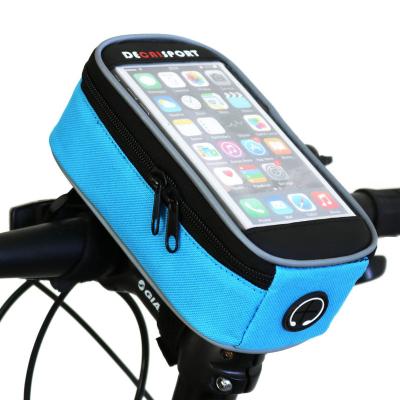 China Waterproof Waterproof Bicycle Handlebar Mobile Phone Bag Holder Bike Mount Mobile Phone Holder Bag For Cycling for sale