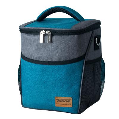 China Wholesale New Fashion Oxford Cloth Double Deck Portable Multicolor Adult Lunch Bag Insulated Thermal Picnic Cooler Bag for sale