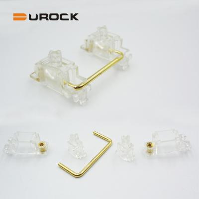 China Transparent Housing with Gold DUTOCK Steel Nylon Gold Plated Keyboard PCB Mounted Stabilizers for Mechanical Keyboard for sale