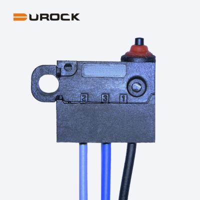 China Car 3A 12VDC SPDT T85 5e4 Dustproof Waterproof Micro Switch With Wires Tripple IP67 Waterproof Micro Switches for sale