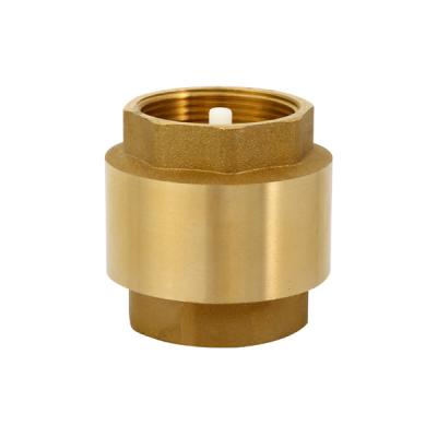 China 25mm 22mm 15mm Messing Non Return Spring Check Valve Messing Met Plastic Pin Te koop