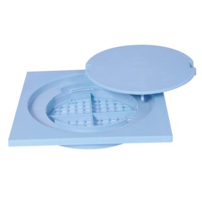 China 2 Zentimeter PVC-Floor-Falle Abwasserentwässerung Blau 15x15cm Kunststoff Deodorize zu verkaufen