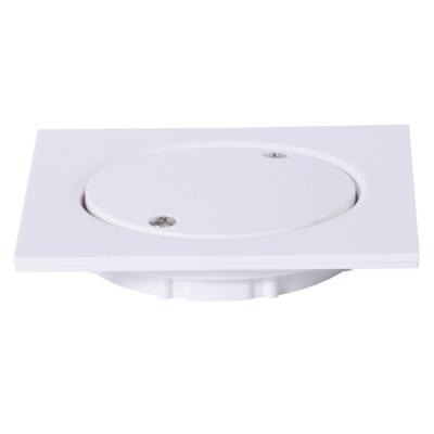 China Baño de cocina piso desagüe agua rejilla salida residuos de PVC blanco en venta